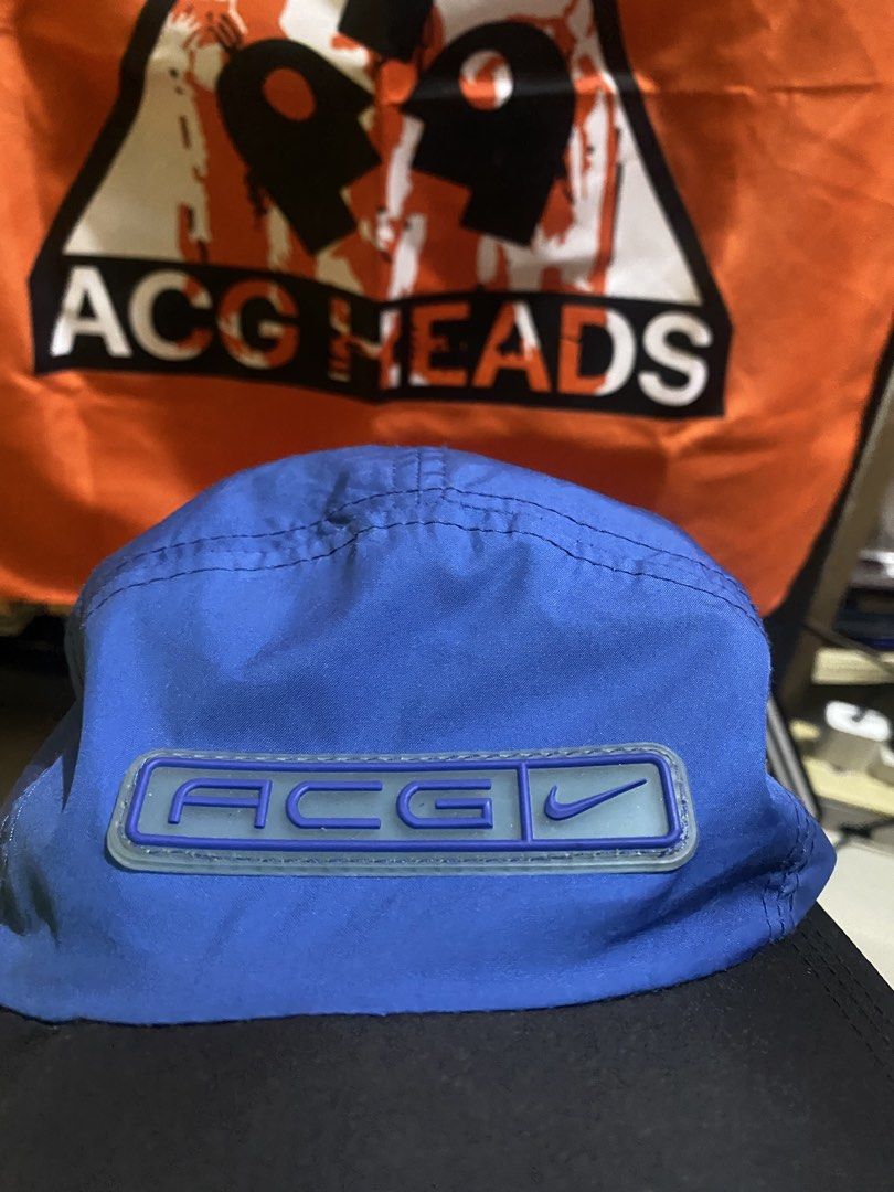 Vintage 90’s Nike ACG 5 panel nylon cap (Category: Caps & Hats) located in Calamba. Submitted by willpay.asap (Listing ID 1469626154, Image 2). Description: Vintage 90’s Nike ACG 5 panel nylon cap One size fit to all Excellent condition minor issue sa brim but still ACG 🏷️3,000 - nego.