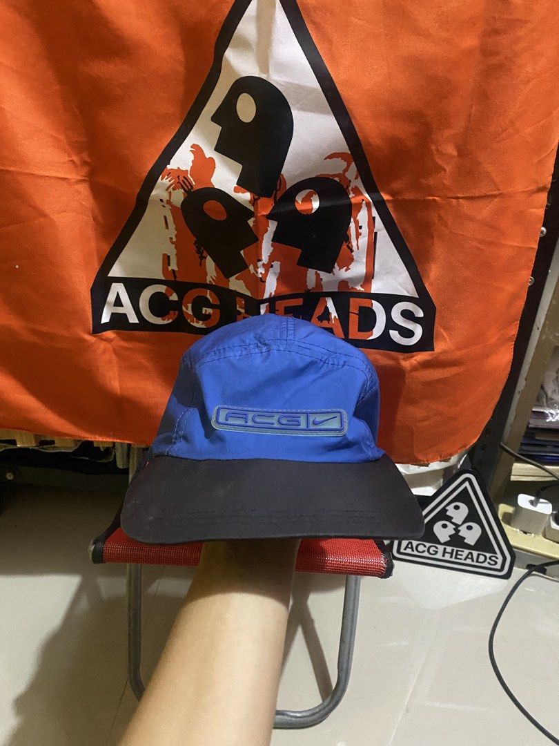 Vintage 90’s Nike ACG 5 panel nylon cap (Category: Caps & Hats) located in Calamba. Submitted by willpay.asap (Listing ID 1469626154, Image 1). Description: Vintage 90’s Nike ACG 5 panel nylon cap One size fit to all Excellent condition minor issue sa brim but still ACG 🏷️3,000 - nego.