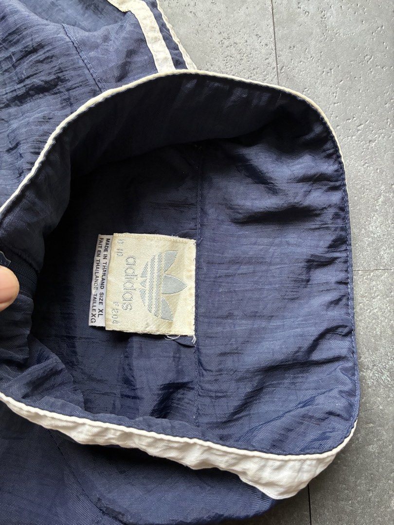Vintage Adidas Track Jacket Oversized (Category: Coats, Jackets and Outerwear) located in Cabuyao City. Submitted by hesovint. (Listing ID 1469680092, Image 3). Description: IG: heso.vint Flaw: signs of use Fits: XL-2X width: 30 length: 32 sleeve (pit to cuff): 23 unit: inches +sf .