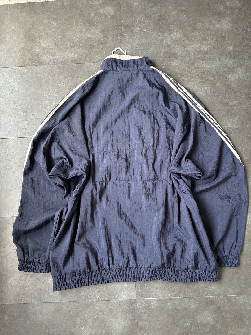 Vintage Adidas Track Jacket Oversized (Category: Coats, Jackets and Outerwear) located in Cabuyao City. Submitted by hesovint. (Listing ID 1469680092, Image 2). Description: IG: heso.vint Flaw: signs of use Fits: XL-2X width: 30 length: 32 sleeve (pit to cuff): 23 unit: inches +sf .