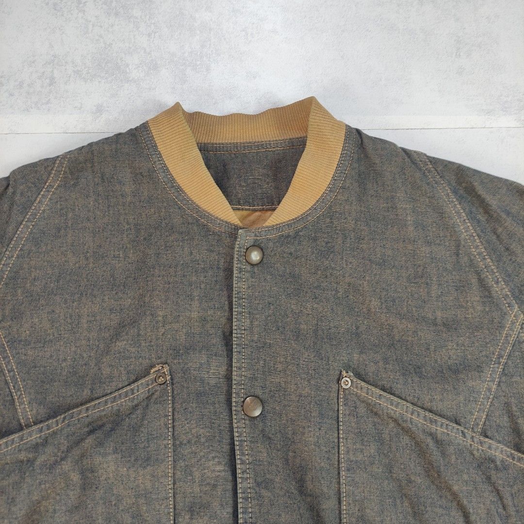 Vintage Bomber Jacket (Category: Coats, Jackets and Outerwear) located in Bulacan. Submitted by thriftlockerph (Listing ID 1469584460, Image 2). Description: Size: fits M-L Dimension: 24.5L 23W Condition: 9/10 Issue: slightly loose neckline.