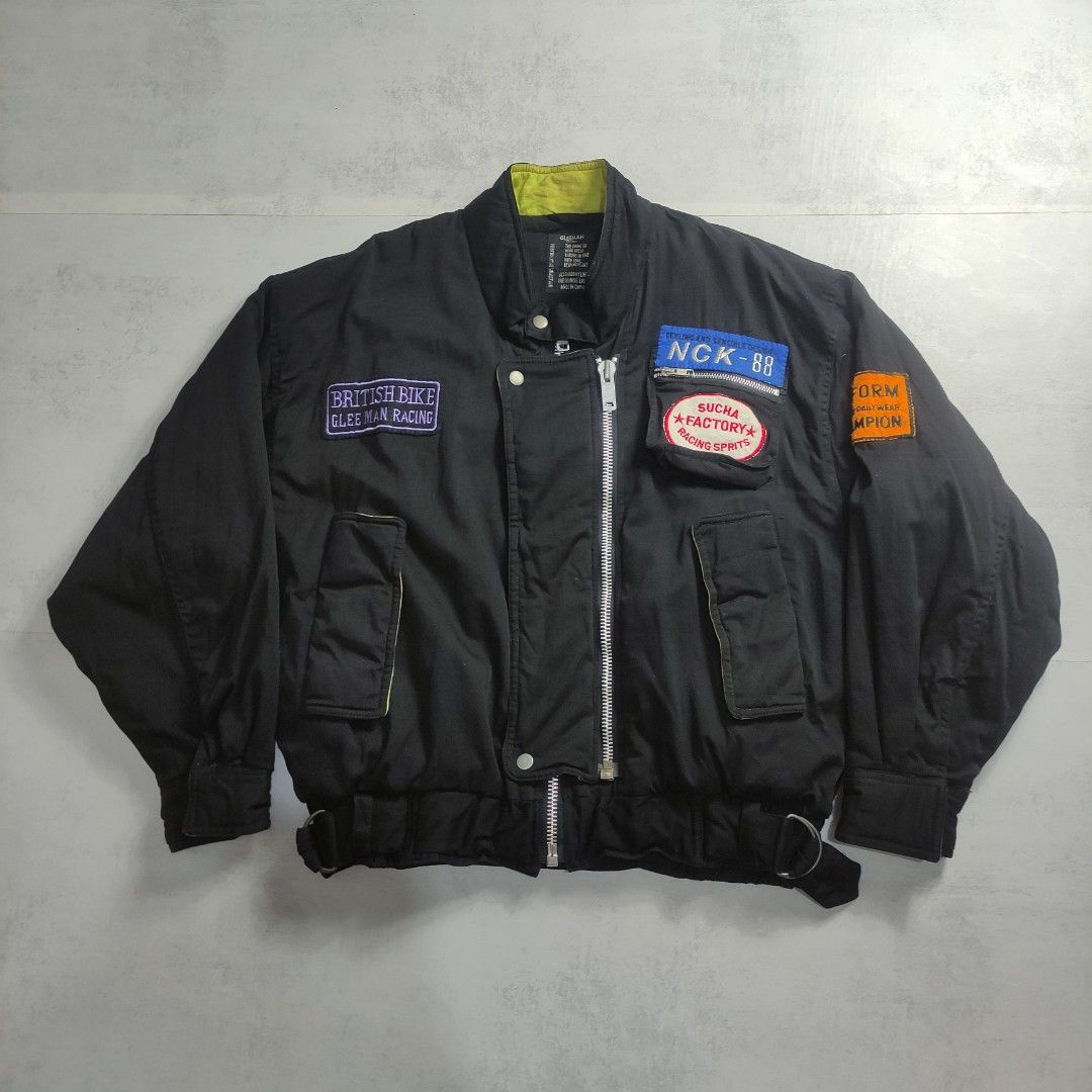 Vintage Gleeman Racing Jacket (Category: Coats, Jackets and Outerwear) located in Bulacan. Submitted by thriftlockerph (Listing ID 1469612187, Image 1). Description: Size: M Dimension: 25.L 24.5W Condition: 9/10 Issue: minimal stains.