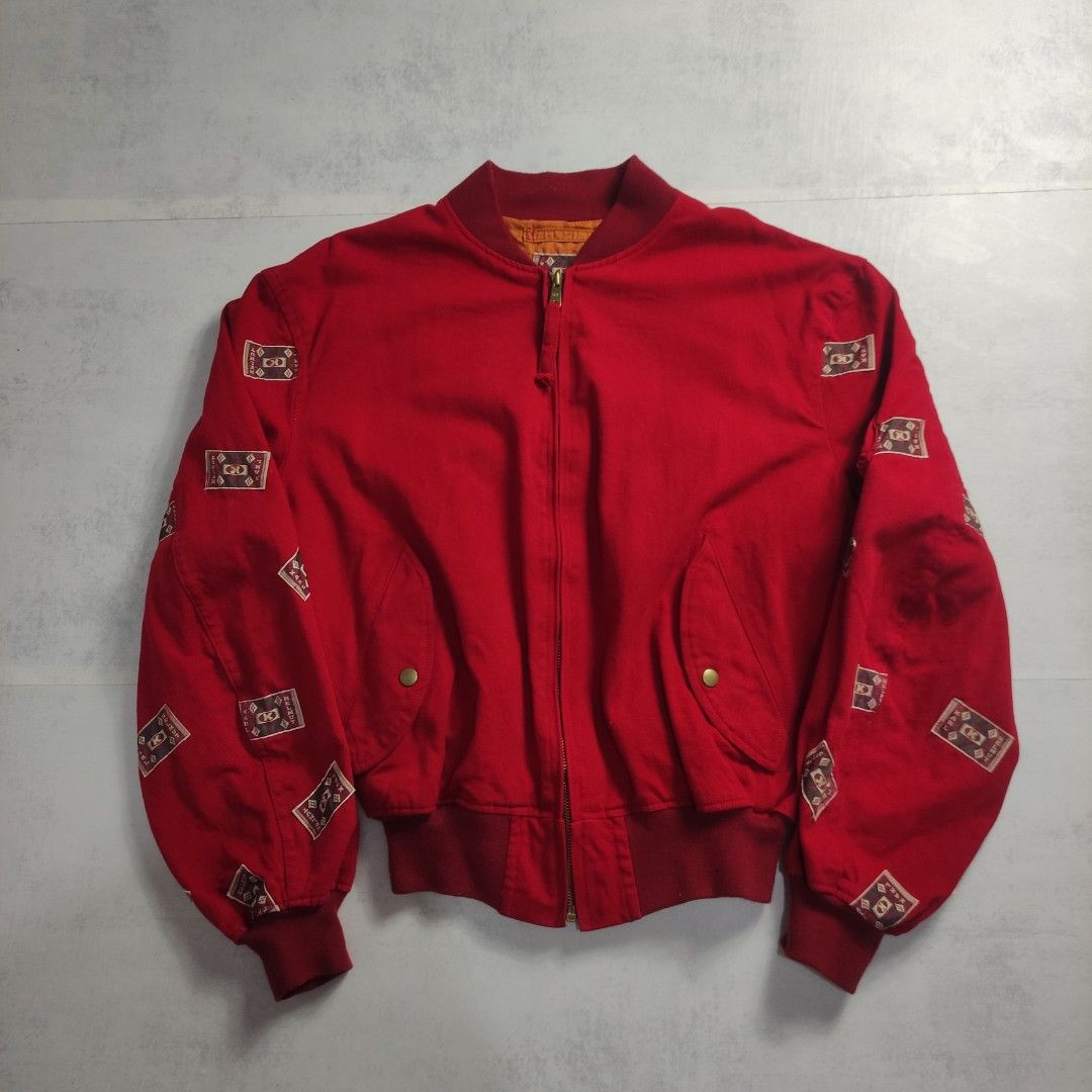 Vintage Karl Helmut Bomber Jacket (Category: Coats, Jackets and Outerwear) located in Bulacan. Submitted by thriftlockerph (Listing ID 1469611950, Image 1). Description: Size: L Dimension: 25L 23W Condition: 9/10.