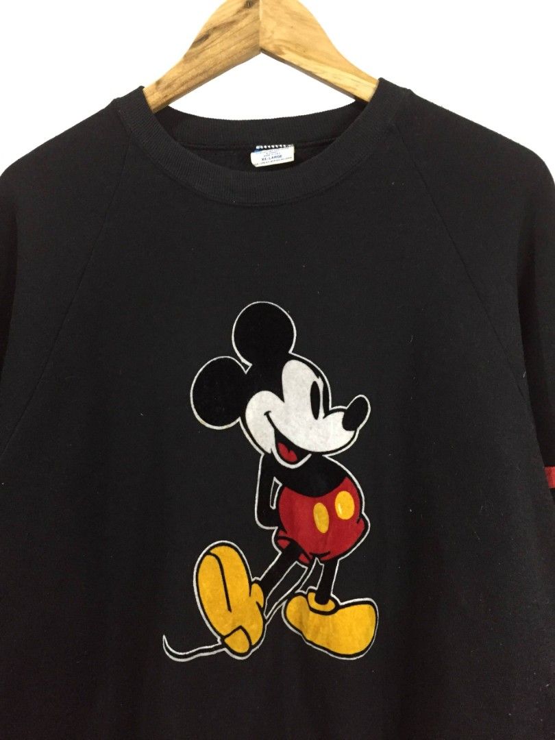 Vintage Mickey Mouse (Category: Coats, Jackets and Outerwear) located in Balayan. Submitted by _wethrift (Listing ID 1469582632, Image 2). Description: Ptpa Vintage Mickey Mouse - Official Disney Tag - size XL - dimension 23 x 28 - excellent condition - color rate 9/10 - need wash / lints MINE: +shipping fee 📍 BALAYAN, BATANGAS.