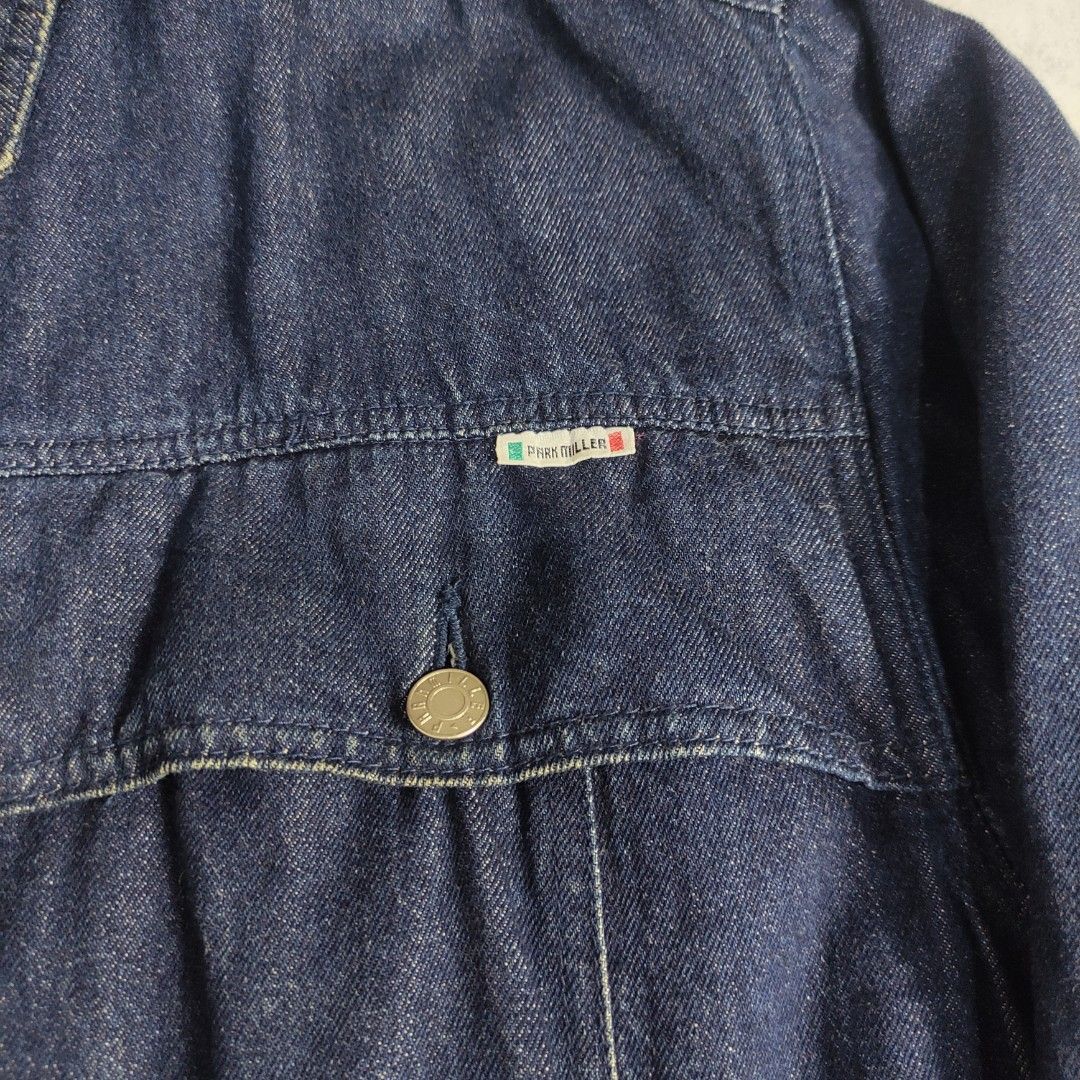 Vintage Park Miller Denim Jacket (Category: Coats, Jackets and Outerwear) located in Bulacan. Submitted by thriftlockerph (Listing ID 1469609305, Image 3). Description: Size: L Dimension: 25.L 24W Condition: 9/10.