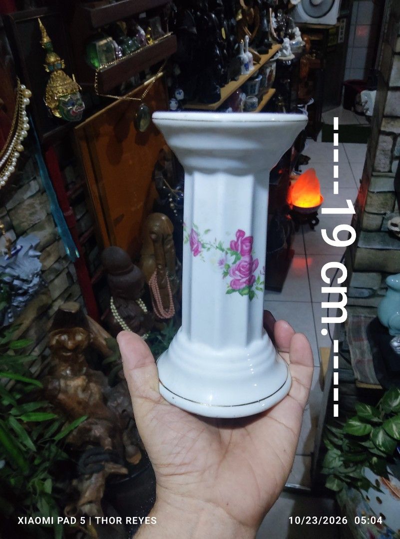 Vintage Porcelain Pillar Pedestal (Category: Other Home Decor) located in Valenzuela. Submitted by mighthor0526 (Listing ID 1469749220, Image 2). Description: Measurements. on photos provided Like new, no issue Payment thru Gcash or Abono by Lalamove rider Delivery by rider or shipping will be shouldered by the buyer Pm me if interested hg.