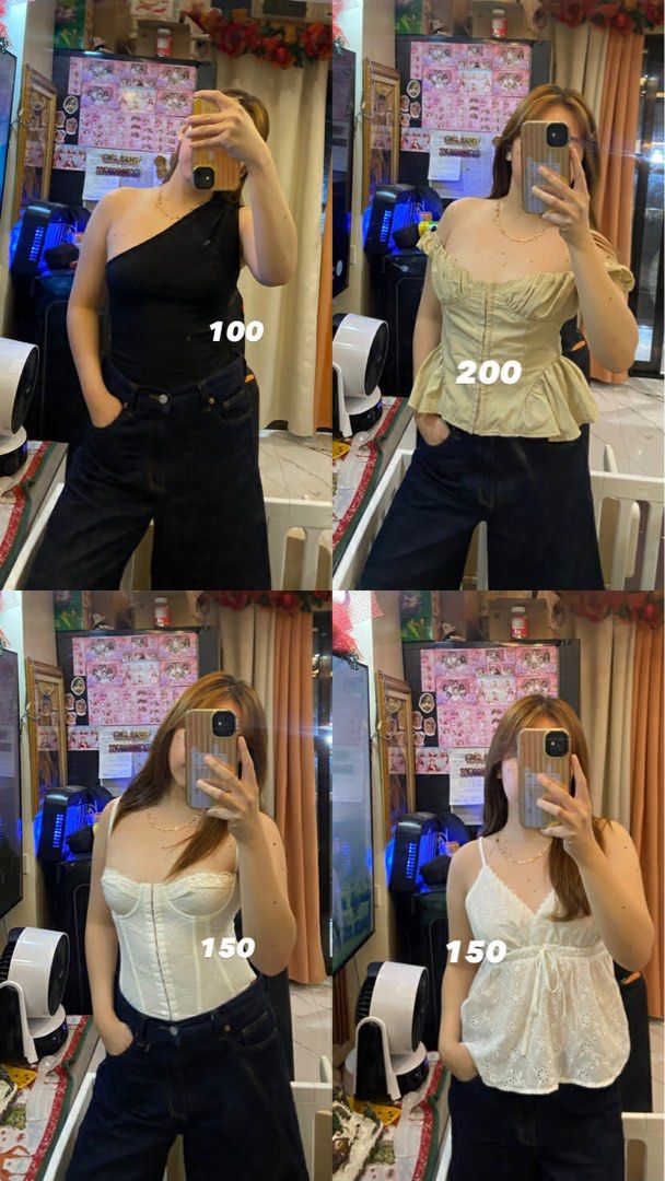 Wardrobe declutter various tops skirts and dresses (Category: Dresses) located in Manila. Submitted by rldn.alli (Listing ID 1469661787, Image 2). Description: - Closet clear-out sale - Items available: dresses, skirts, tank tops, and corsets - Price range: ₱50 - ₱200 (prices marked on individual photos) - Send a message for specific sizes and item availability - Open for bundles to save on items.