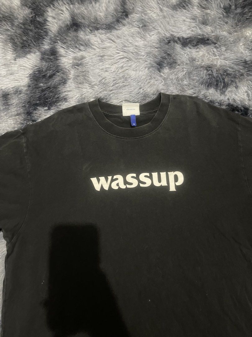 Wassup shirt (Category: Shorts) located in San Jacinto. Submitted by clothcartelph (Listing ID 1469662054, Image 2). Description: Size: XL Dimes: 22/30 Width: 22 Length: 30 Issue: ~ Color rate: 9.3/10 .