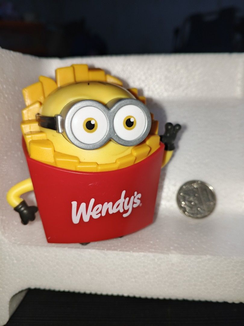Wendy's Minions (Category: Figurines & Statues) located in Caloocan City. Submitted by rickscollectibles (Listing ID 1469691470, Image 3). Description: 499php set of 3 MOD: Lalamove, LBC Meet-up: Novaliches Bayan.