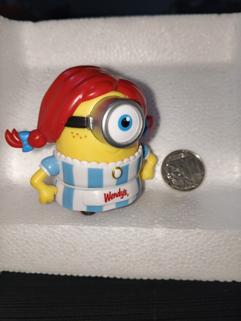Wendy's Minions (Category: Figurines & Statues) located in Caloocan City. Submitted by rickscollectibles (Listing ID 1469691470, Image 2). Description: 499php set of 3 MOD: Lalamove, LBC Meet-up: Novaliches Bayan.
