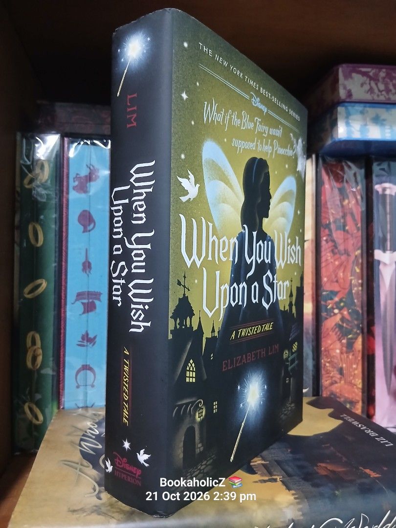 When You Wish Upon a Star by Elizabeth Lim (Category: Storybooks) located in Antipolo. Submitted by bookaholicz_dettori (Listing ID 1469620064, Image 2). Description: - Title: When You Wish Upon a Star by Elizabeth Lim (Disney Twisted Tale series) - Premise: What if the Blue Fairy wasn't supposed to help Pinocchio? - Format: Hardcover edition - Condition: Clean pages, sharp corners, and spine intact - Perfect for: Fans of Disney retellings and fa