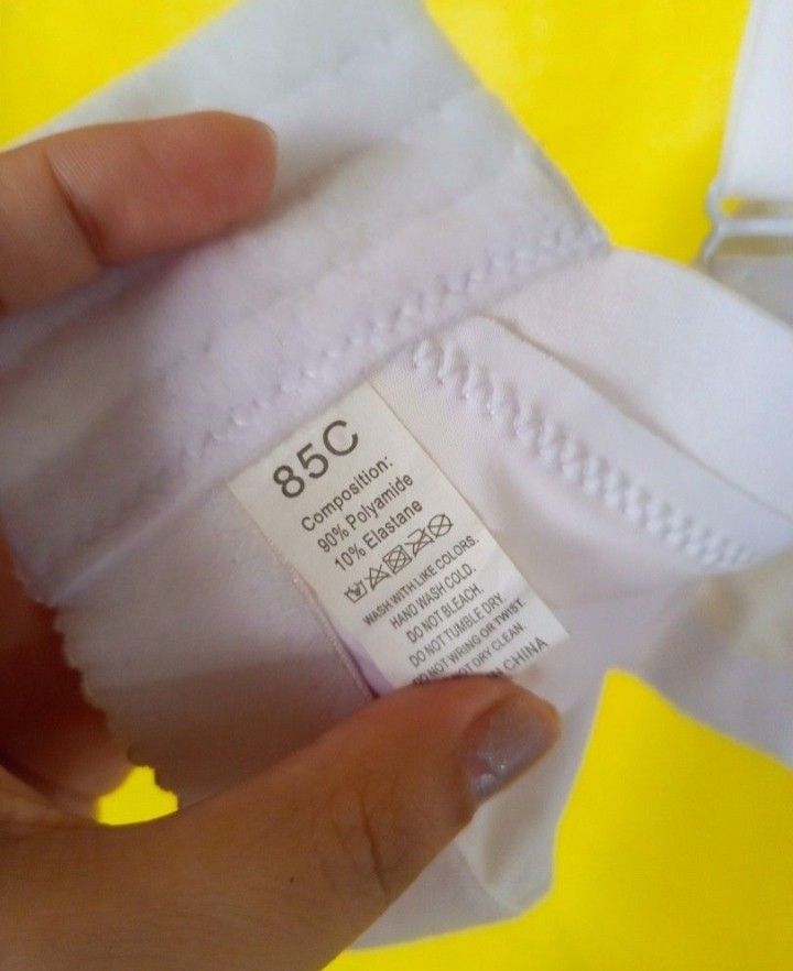 White Lace Bra Size: 36C-38 (Category: Undergarments & Loungewear) located in Navotas City. Submitted by vanilla_sandalwood (Listing ID 1469692638, Image 2). Description: -No Brand -Like New -Color: White -Size:36C-38 -Good condition Ukay Us Bale po ito wash na.