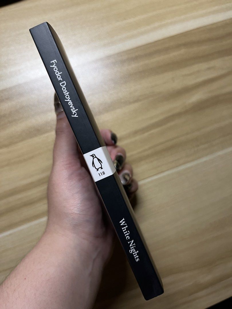 White Nights by Fyodor Dostoyevsky (Category: Storybooks) located in Quezon City. Submitted by ekrudieter (Listing ID 1469661707, Image 2). Description: - Title: White Nights and Other Stories by Fyodor Dostoyevsky - Edition: Penguin Little Black Classics (No. 118) - Format: Paperback with minimalist black cover - ISBN: 9780241252086 - Features: Compact, portable, great for travel and classic literature collectors.