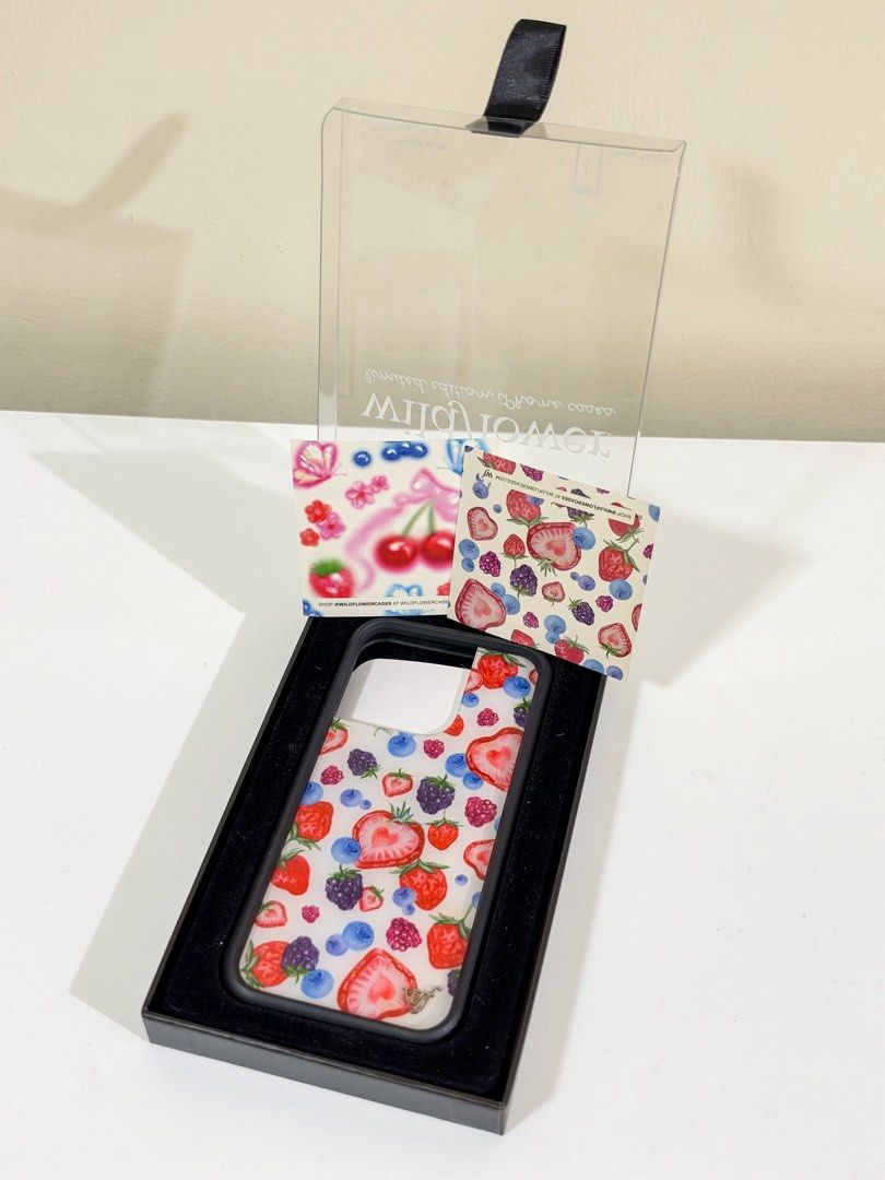 WILDFLOWER phone case FRUIT TART (Category: Cases & Sleeves) located in Caloocan City. Submitted by beauty.onthego (Listing ID 1469664893, Image 2). Description: may scratches pero di halata depende sa tama ng ilaw. ORIGINAL SRP: 2300 ❗️NO RETURN/REFUND❗️ MOD: SDD MOP: QRPH/MARIBANK LOC: 10TH AVE CALOOCAN .