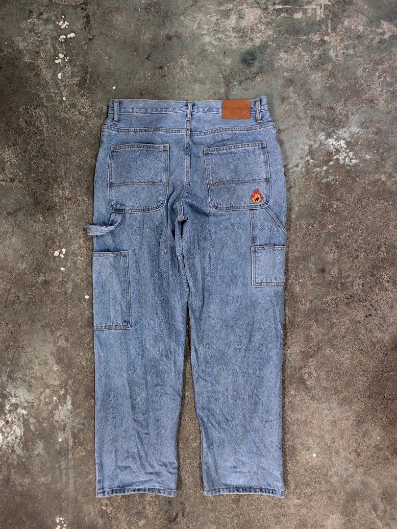 WNKNDRS DENIM BAGGY PANTS (Category: Jeans) located in Cordova. Submitted by bsb.streetluxvintage.clothing (Listing ID 1469581777, Image 1). Description: Good as new No issue Size Medium to Large.