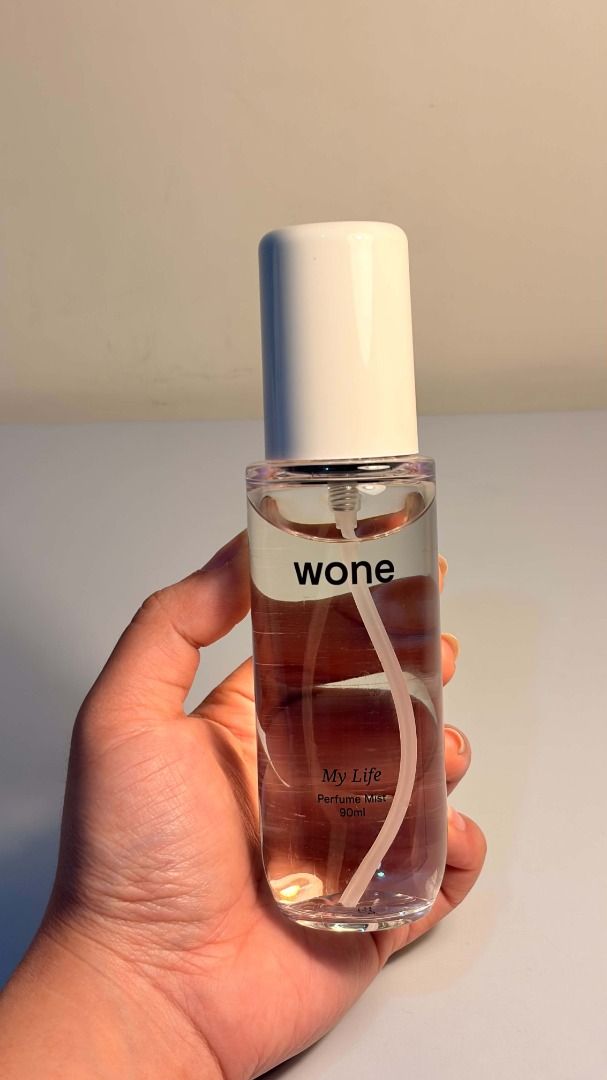 Wone My Life Perfume Mist 90ml (New) (Category: Fragrance & Deodorants) located in Baguio. Submitted by ellamell (Listing ID 1469680941, Image 2). Description: Selling my Wone My Life Perfume Mist (90ml)! 🤍 ✨ Condition: New ✨ Usage: Sprayed once only to test the scent ✨ Reason for selling: The scent isn't really for me ✨ Packaging: Original box included, as shown in the photos The perfume mist is still nearly full and has only been tried once. S