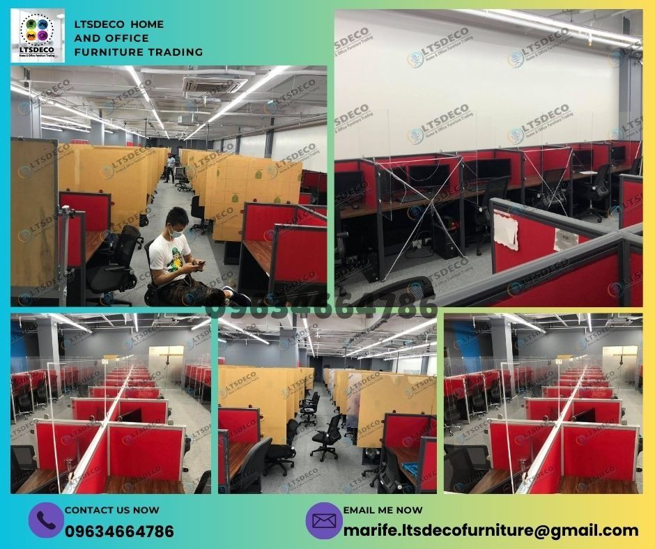 workstation table customized office partition customized (Category: Office Furniture & Fixtures) located in Taguig. Submitted by emmandalyn (Listing ID 1469598391, Image 2). Description: 👉Are you looking for WORKSTATION, MODULAR CUBICLES OFFICE PARTITION, and OFFICE FURNITURE SUPPLIER? LTSDECO Furniture, is direct supplier, manufacturer, and trusted provider of high quality, affordable and durable modular office divider partition, home and offic