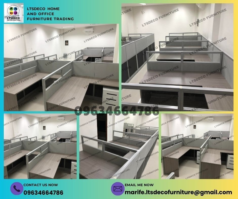 workstation table customized office partition customized (Category: Office Furniture & Fixtures) located in Taguig. Submitted by emmandalyn (Listing ID 1469598391, Image 3). Description: 👉Are you looking for WORKSTATION, MODULAR CUBICLES OFFICE PARTITION, and OFFICE FURNITURE SUPPLIER? LTSDECO Furniture, is direct supplier, manufacturer, and trusted provider of high quality, affordable and durable modular office divider partition, home and offic