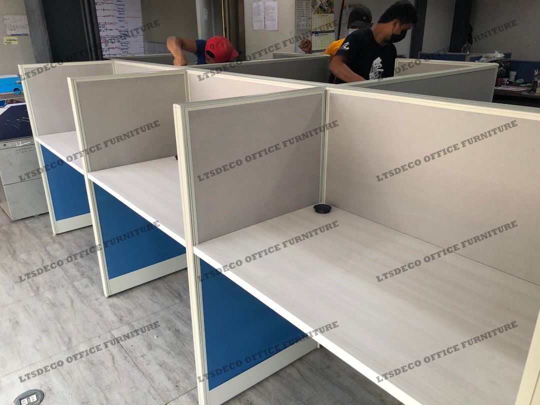 workstation table customized office partition furnitures (Category: Office Furniture & Fixtures) located in Caloocan City. Submitted by cheska.ltsdeco (Listing ID 1469638949, Image 2). Description: 👉Are you looking for WORKSTATION, MODULAR CUBICLES OFFICE PARTITION, and OFFICE FURNITURE SUPPLIER? LTSDECO Furniture, is direct supplier, manufacturer, and trusted provider of high quality, affordable and durable modular office divider partition, hom
