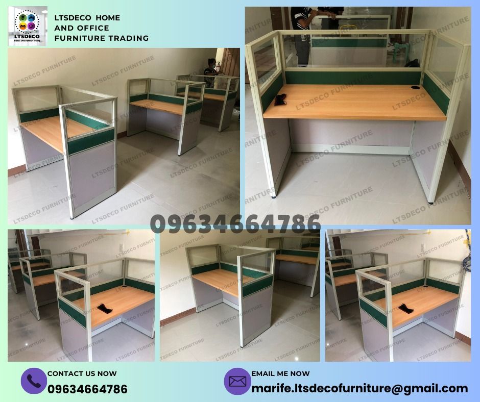 workstation table modular office partition furniture customized (Category: Office Furniture & Fixtures) located in Taguig. Submitted by emmandalyn (Listing ID 1469598334, Image 1). Description: 👉Are you looking for WORKSTATION, MODULAR CUBICLES OFFICE PARTITION, and OFFICE FURNITURE SUPPLIER? LTSDECO Furniture, is direct supplier, manufacturer, and trusted provider of high quality, affordable and durable modular office divider partition, home an