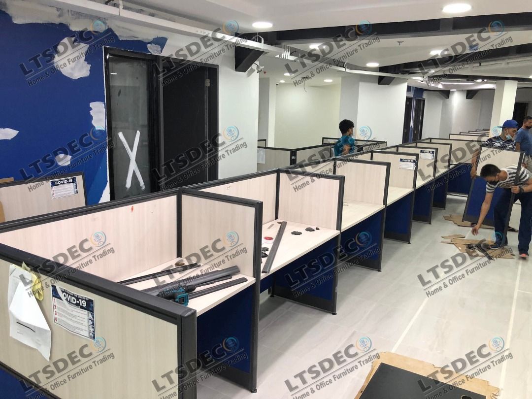 workstation tables modular office partition furnitures (Category: Office Furniture & Fixtures) located in Caloocan City. Submitted by cheska.ltsdeco (Listing ID 1469601487, Image 3). Description: 👉Are you looking for WORKSTATION, MODULAR CUBICLES OFFICE PARTITION, and OFFICE FURNITURE SUPPLIER? LTSDECO Furniture, is direct supplier, manufacturer, and trusted provider of high quality, affordable and durable modular office divider partition, home 