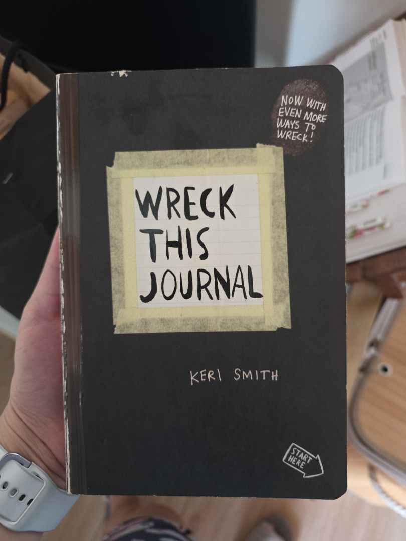 Wreck this journal (Category: Storybooks) located in Manila. Submitted by yeannemae (Listing ID 1469586946, Image 1). Description: unused wreck this journal. old, but blank..