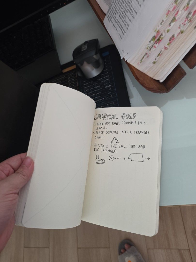 Wreck this journal (Category: Storybooks) located in Manila. Submitted by yeannemae (Listing ID 1469586946, Image 3). Description: unused wreck this journal. old, but blank..