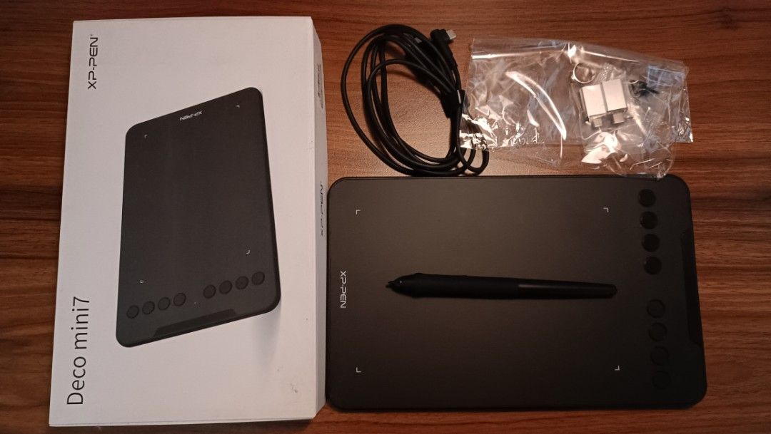 XP-PEN Deco Mini7 v2 (Category: Art & Prints) located in Marikina City. Submitted by goldenwind_866e51 (Listing ID 1469659281, Image 1). Description: XPPen Deco Mini 7 V2 graphics tablet for digital drawing, illustration, and graphic design. Features a battery-free stylus with 16,384 pressure levels and 8 customizable shortcut keys. Compatible with Windows and Mac PC, and Android devices..