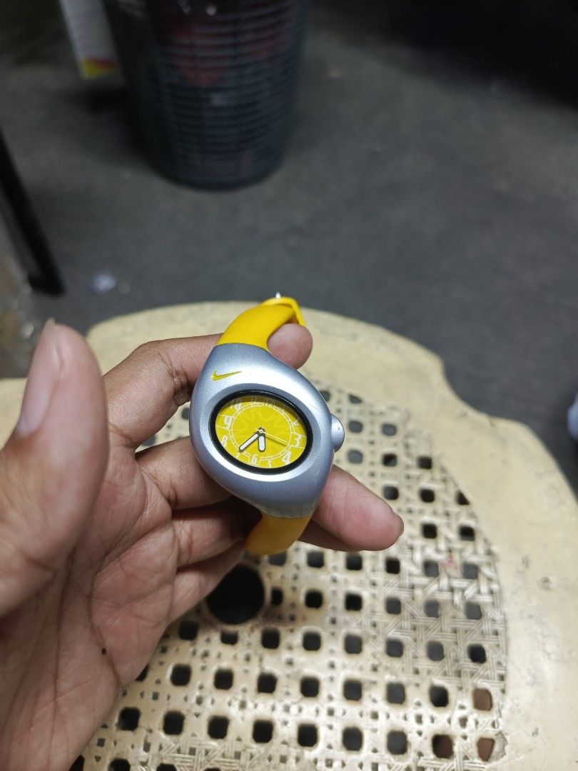 Y2k Nike Triax Watch (Category: Women's Watches) located in Manila. Submitted by swag_dealer (Listing ID 1469611035, Image 1). Description: Y2k Nike Triax Watch Authentic All working Issue: scratches 2500+sf.