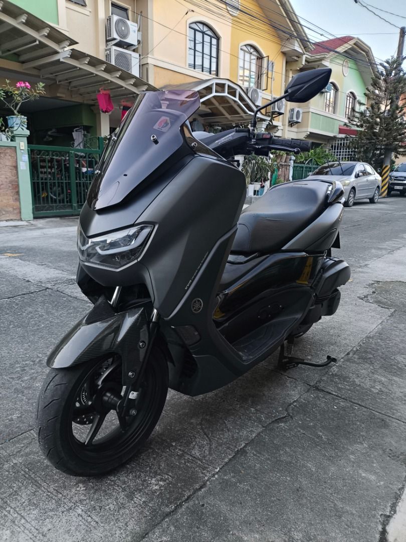 Yamaha NMAX 155 V2 2020 MODEL (Category: Motorbikes for Sale) located in Quezon City. Submitted by jc.ranchus (Listing ID 1469592627, Image 2). Description: FOR SALE: 2020 YAMAHA NMAX 155 V2 💰 ₱90,000 — negotiable upon viewing 📍 Pasig City Selling my Yamaha NMAX with stock engine and the upgrades listed below. No issues and ready for long rides. UPGRADES & ACCESSORIES INCLUDED: ✅ Gren alloy mags ✅ Maxxis tires ✅ Carbon fiber garnish ✅ Loud horn