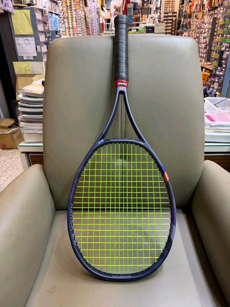 Yonex percept 100 (2025) midnight navy (Category: Racket and Ball Sports) located in Manila. Submitted by clevercrystal_254bfe (Listing ID 1469732668, Image 1). Description: Tennis Racket Yonex percept 100 (2025) midnight navy String Pattern: 16x19 Grip 2.