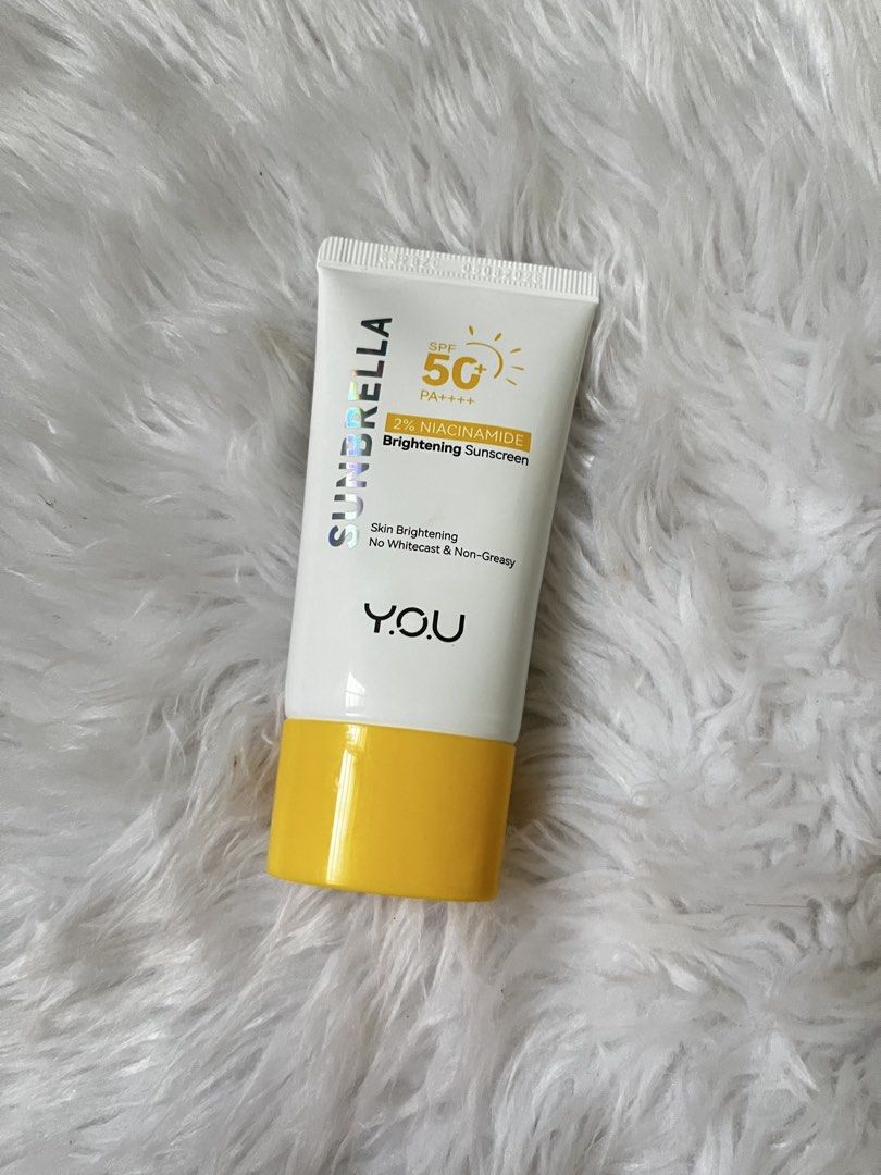 Y.O.U SUNBRELLA SUNSCREEN (Category: Makeup) located in Binangonan. Submitted by prelovedbyjenai (Listing ID 1469675872, Image 1). Description: - brandnew still sealed!! - rfs : extra .