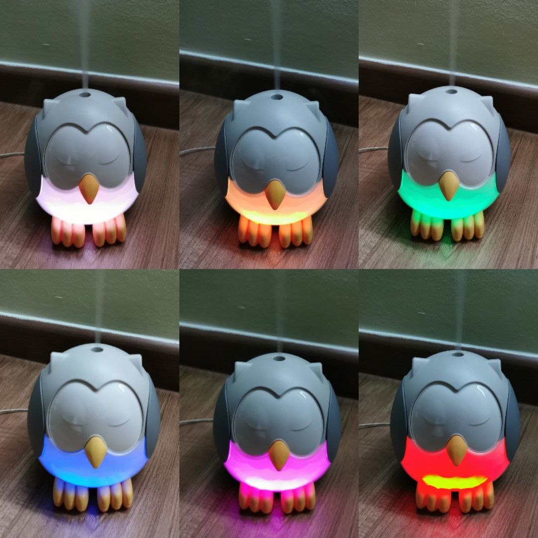 Young Living Diffusers (Category: Home Fragrance) located in Kuala Lumpur. Submitted by paulinecassieopeia (Listing ID 1469631561, Image 1). Description: Owl diffuser with multi-color night Owl diffuser RM 88 Has multiple light settings with 2 brightness adjustable using the owl's feet, integrated speaker playing calming music with its control buttons behind Conical diffuser RM108 Decorated in RJ & Chimmy character stickers from bt21 baby collect