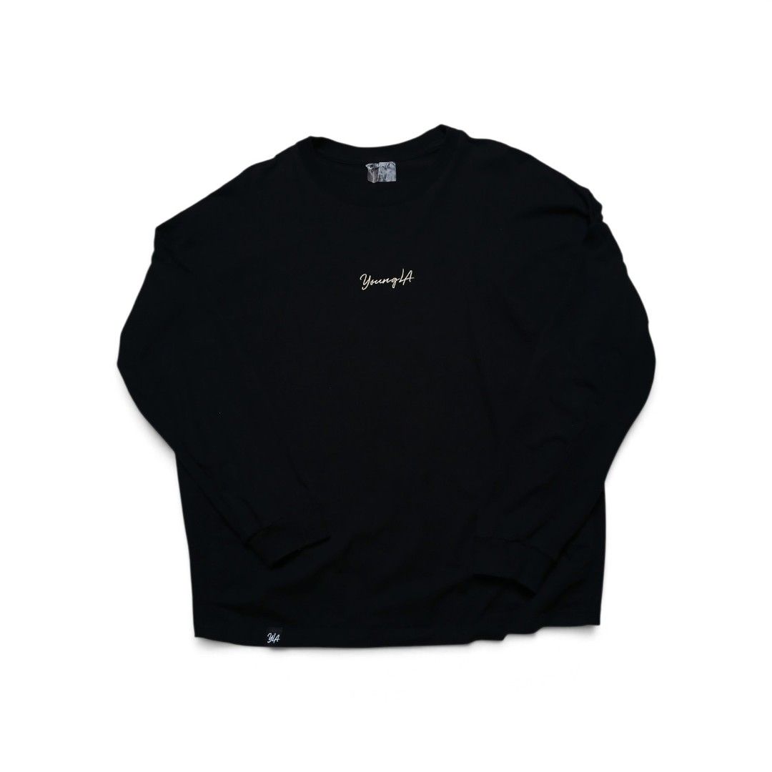 YoungLA longsleeve (Category: Tshirts & Polo Shirts ) located in Candelaria. Submitted by saorsa.thrift (Listing ID 1469757355, Image 1). Description: YoungLA longsleeve boxy type Medium 26/27 Excellent condition 800 + sf.