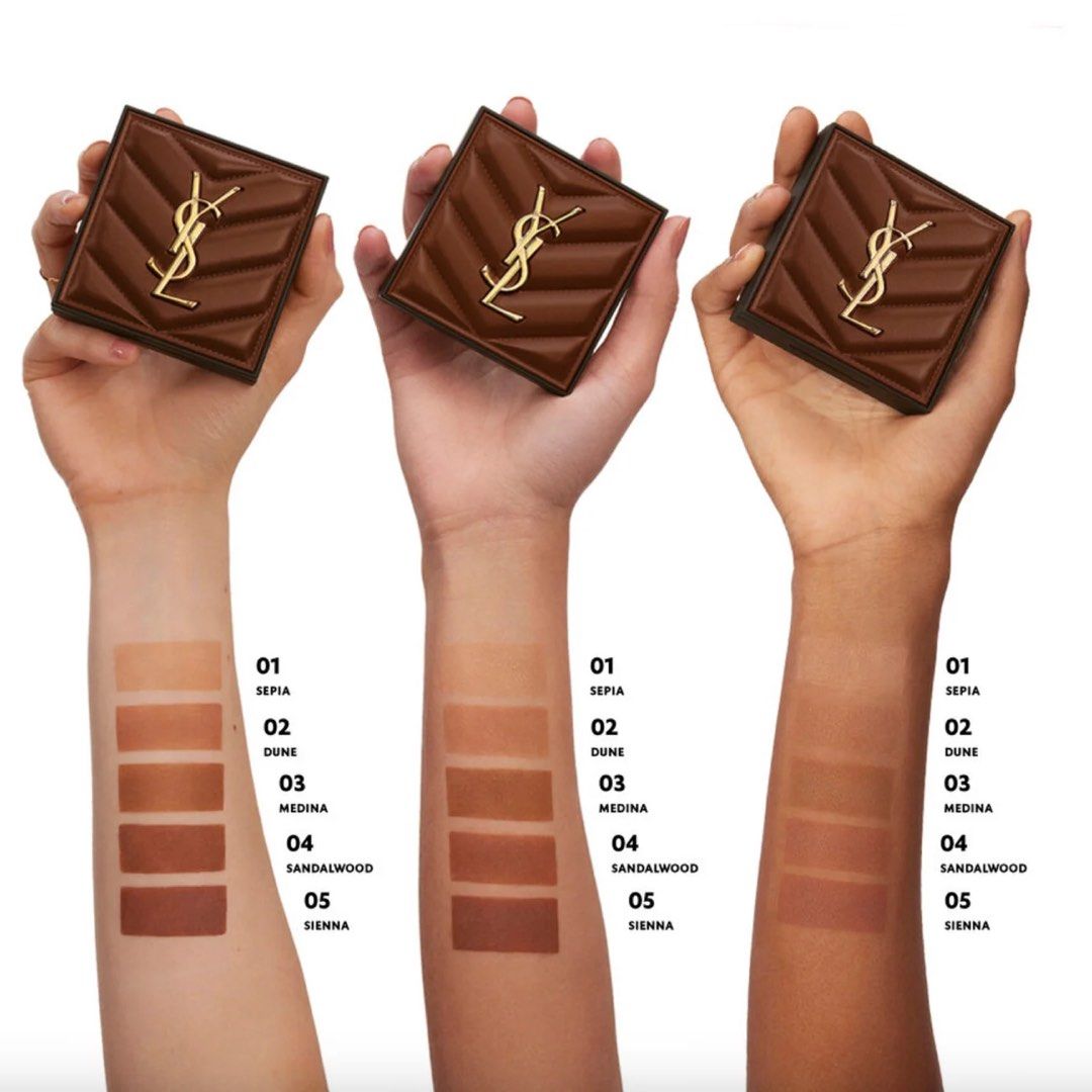 YSL All Hours Hyper Bronze Bronzer (Category: Makeup) located in Pasay City. Submitted by keynbloom (Listing ID 1469658533, Image 3). Description: - swatched only (almost new) - shade 03 Golden Medina - SRP: ₱4700 - fixed price.