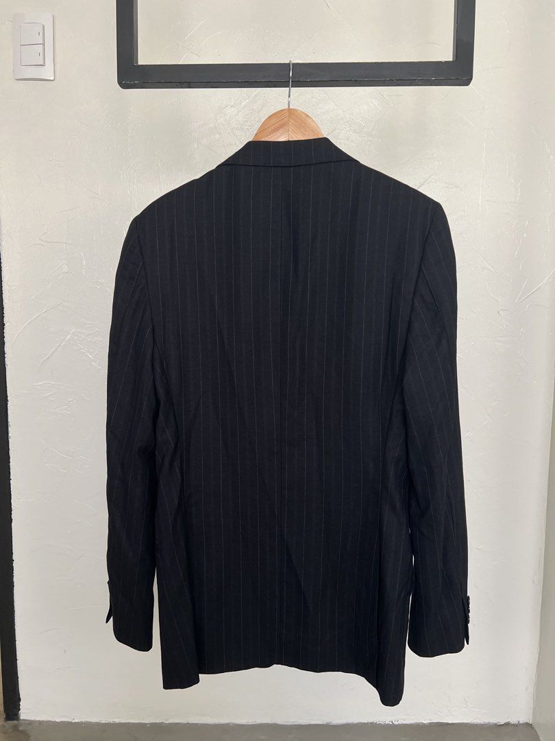 YSL Pinstripe Blazer (Category: Coats, Jackets and Outerwear) located in Taguig. Submitted by alchlyn (Listing ID 1469609315, Image 2). Description: —single breasted with 2 buttons —with tags and YSL embroidery inside —price negotiable .