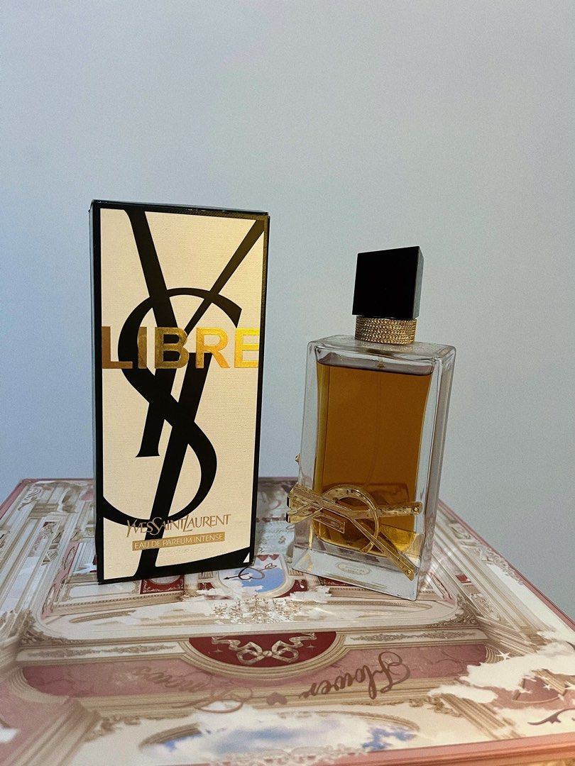 Yves Saint Laurent Libre Eau de Parfum Intense (Category: Fragrance & Deodorants) located in Bulacan. Submitted by evefx11 (Listing ID 1469727191, Image 1). Description: READ: - rush sale - about 93% full - Authentic, bought from the noseknowsph (u can search them up to verify, they only sell authentic perfumes) - logo has some stains due to storing, not too noticeable and I am not sure if it can be removed - ships from santa maria, bulacan & del