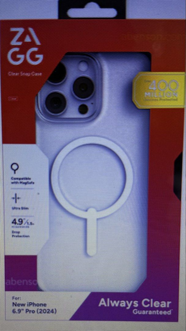 Zagg clear case for Iphone 16 Pro (Category: Other Mobile & Gadget Accessories) located in Paranaque City. Submitted by akojuanlukas (Listing ID 1469665266, Image 3). Description: Brandnew Clear case for iphone 16 Pro Limited on hand stock only.