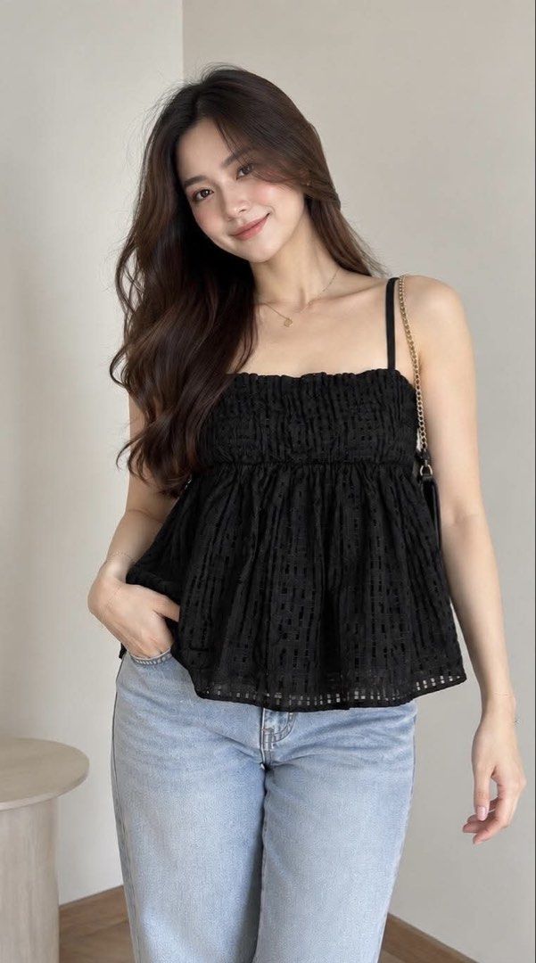Zara black baby doll top (Category: Blouses) located in Cabanatuan. Submitted by tal_0000 (Listing ID 1469659079, Image 1). Description: .