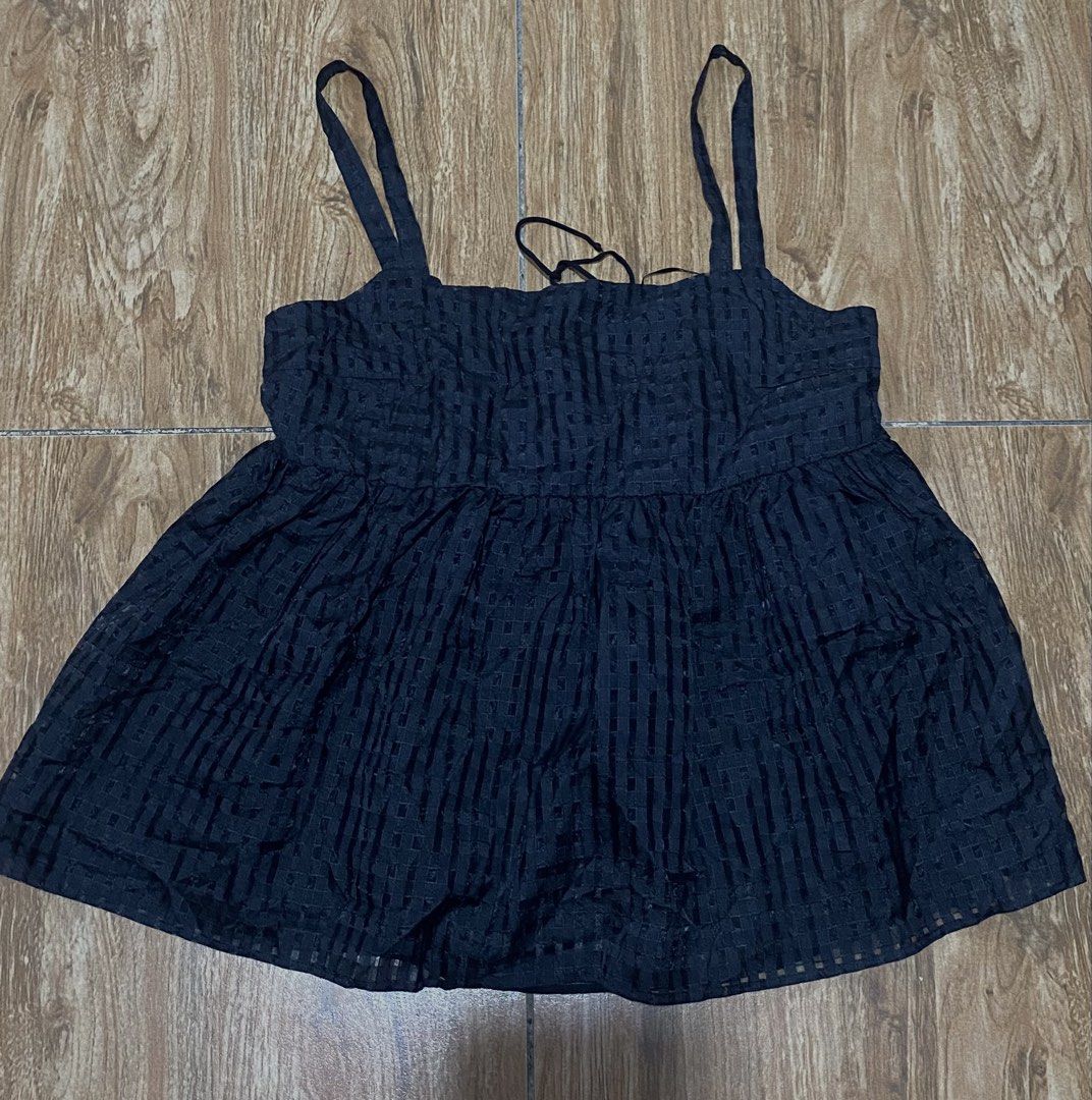 Zara black baby doll top (Category: Blouses) located in Cabanatuan. Submitted by tal_0000 (Listing ID 1469659079, Image 2). Description: .