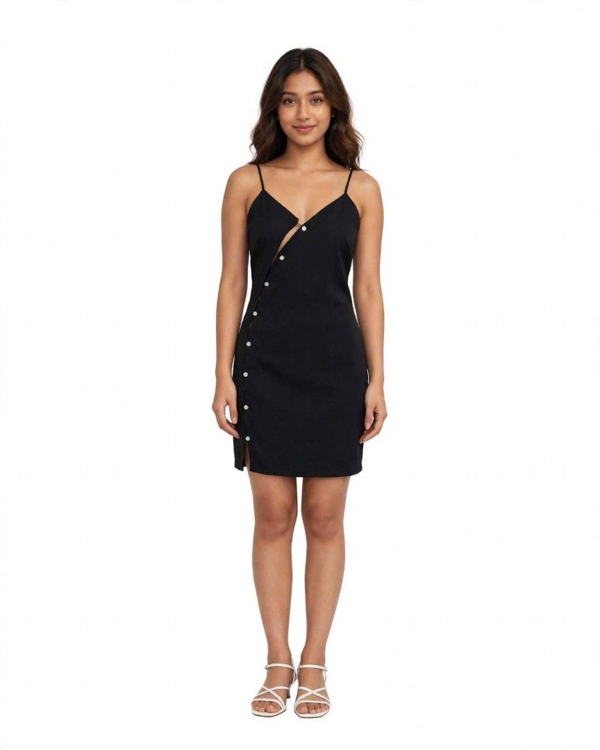 Zara Black Dress (Category: Dresses) located in Rizal. Submitted by timeless_shop (Listing ID 1469646367, Image 1). Description: Original Zara Rhinestone Dress - Medium Tag! 🖤 Di nasuot nung graduation! 📏 Length 27.5 inches 📐 Waistline Width 15 inches flat laid 👙 Bust Fit 34 to 36 inches 👗 Size: Medium Tag - keri Small to Medium, stretchy! 💯 Good Condition 10/10 ✨ - LIKE NEW! 🎨 Color Rate 10/10 - Black na Black! 🖤 🤍 Maayos at malinis - n