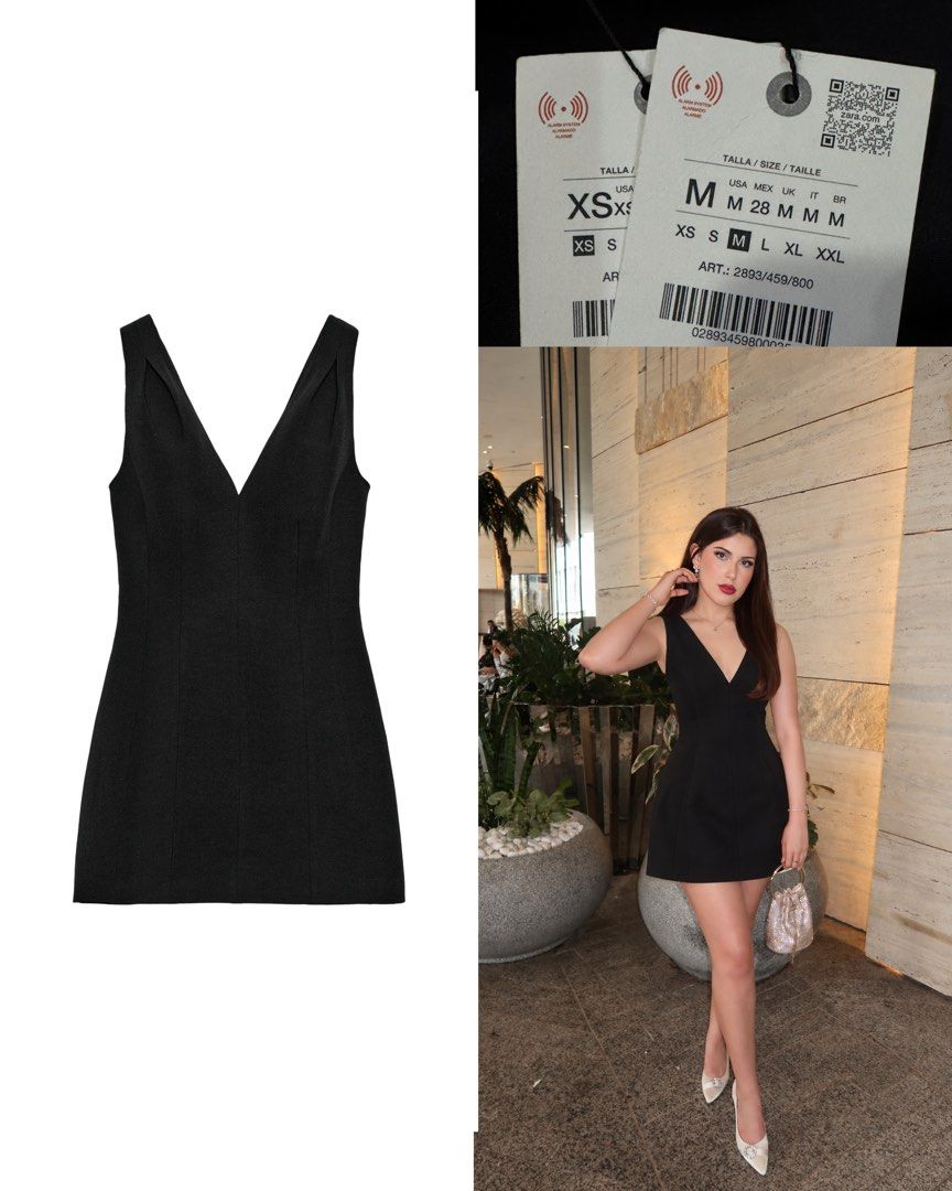 Zara black structured dress (Category: Dresses) located in Manila. Submitted by clothingconcept (Listing ID 1469675710, Image 1). Description: Medium sold .