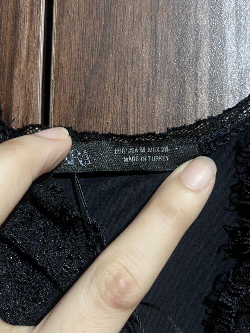 ZARA CAMISOLE LACE TOP (Category: Others Tops) located in Manila. Submitted by salesscout (Listing ID 1469680682, Image 3). Description: BOUGHT FOR 1795 ZARA MOA MEDIUM.