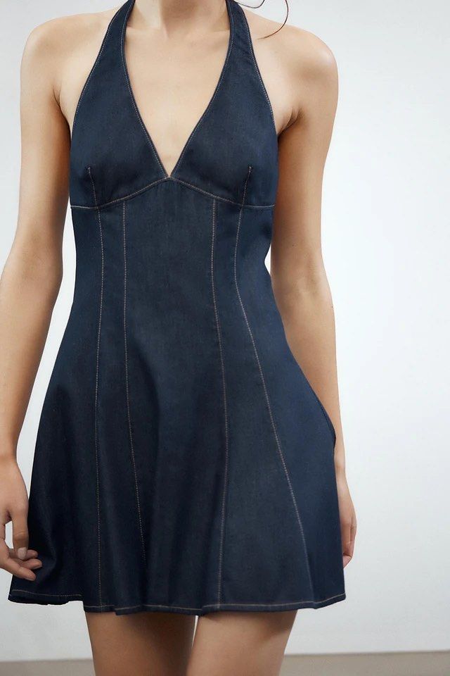 ZARA DENIM DRESS BNWT (Category: Dresses) located in Makati City. Submitted by tinycloset__ (Listing ID 1469656096, Image 3). Description: ZARA BNWT M ON TAG .