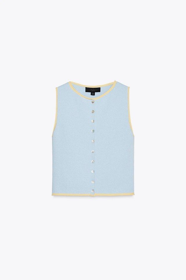 ZARA KNIT BNWT (Category: Sleeveless) located in Makati City. Submitted by tinycloset__ (Listing ID 1469650653, Image 3). Description: ZARA XS ON TAG BNWT.