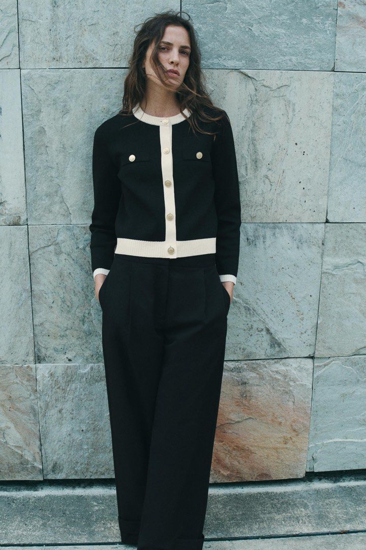 ZARA KNIT CARDIGAN BNWT (Category: Coats, Jackets and Outerwear) located in Makati City. Submitted by tinycloset__ (Listing ID 1469653892, Image 1). Description: ZARA BNWT L ON TAG.