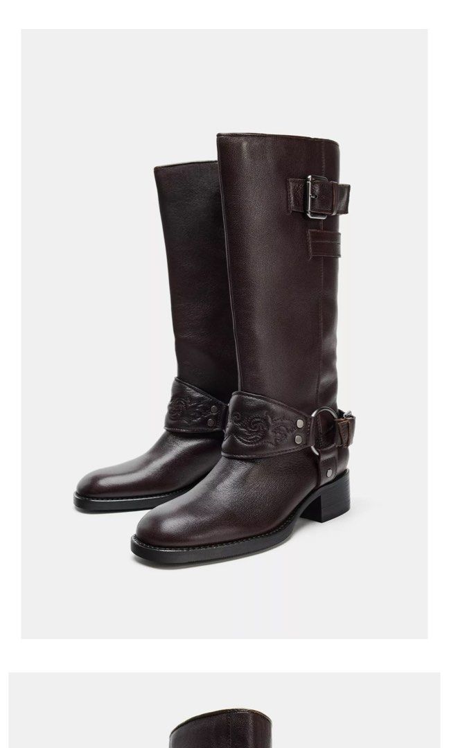 Zara leather boots size 36 (Category: Boots) located in Taguig. Submitted by gabby85953 (Listing ID 1469575205, Image 2). Description: Orig price 9k Bnew with tag .