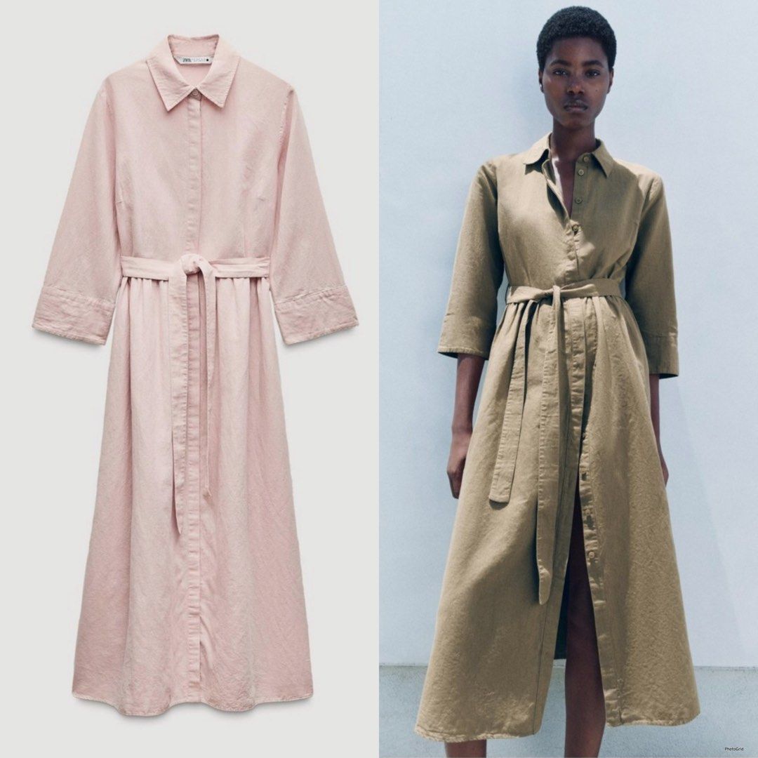 Zara Linen Blend Belted Dress Size Medium (Category: Dresses) located in Quezon City. Submitted by cabs. (Listing ID 1469756648, Image 3). Description: Size Medium on tag LP POSTED.