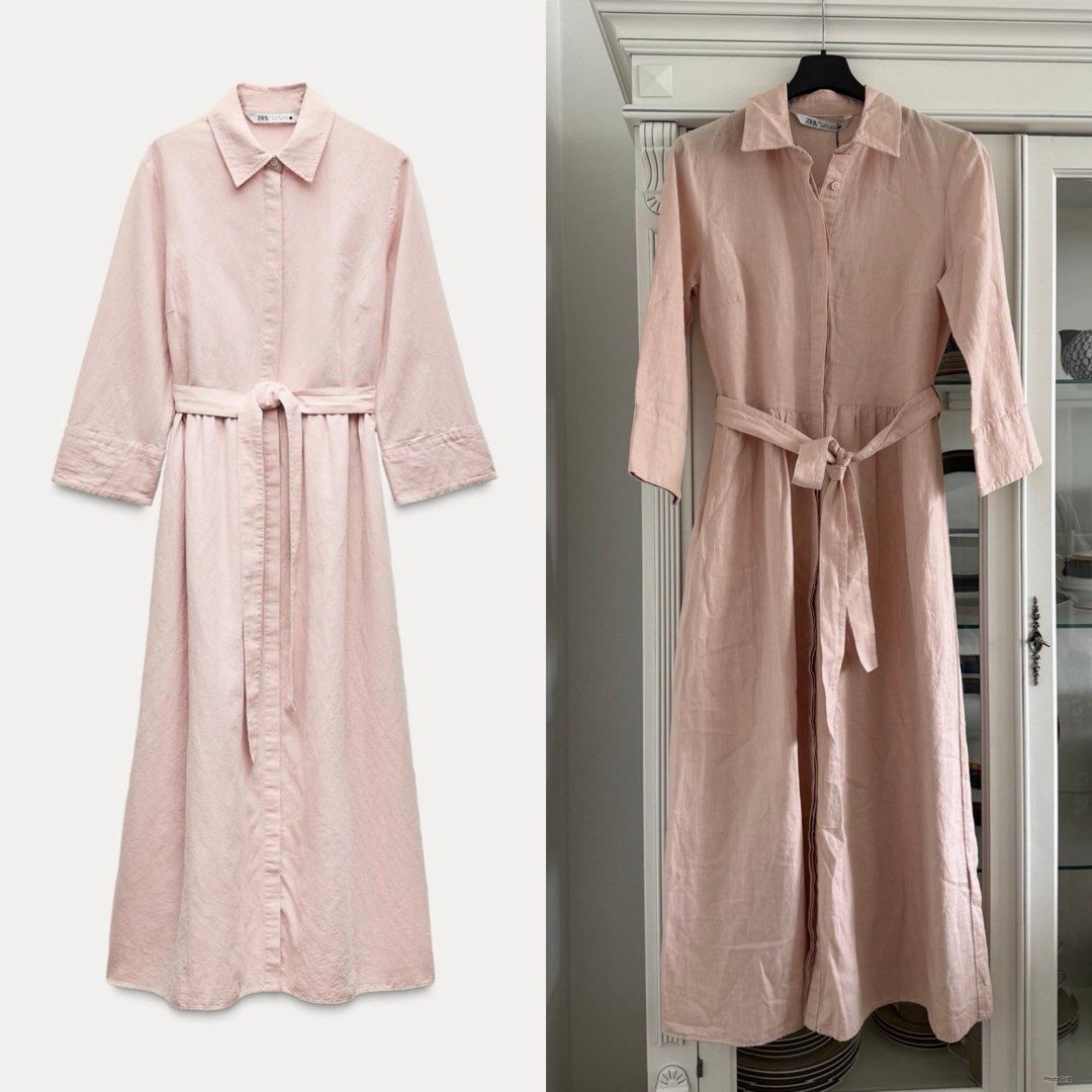 Zara Linen Blend Belted Dress Size Medium (Category: Dresses) located in Quezon City. Submitted by cabs. (Listing ID 1469756648, Image 1). Description: Size Medium on tag LP POSTED.