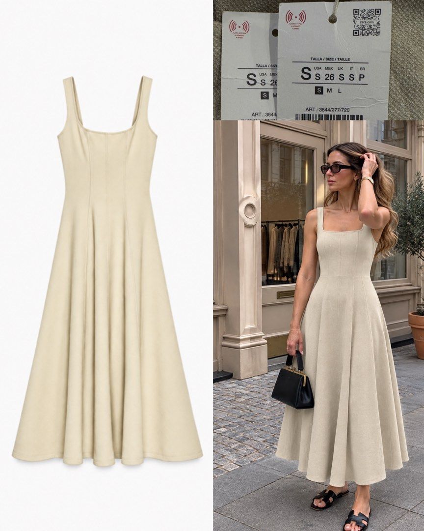 Zara square neck maxi dress (Category: Dresses) located in Manila. Submitted by clothingconcept (Listing ID 1469672873, Image 1). Description: .
